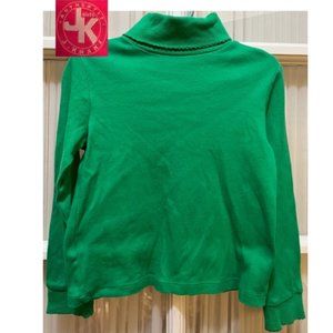 J. Khaki kelly green turtleneck; girls' size 6